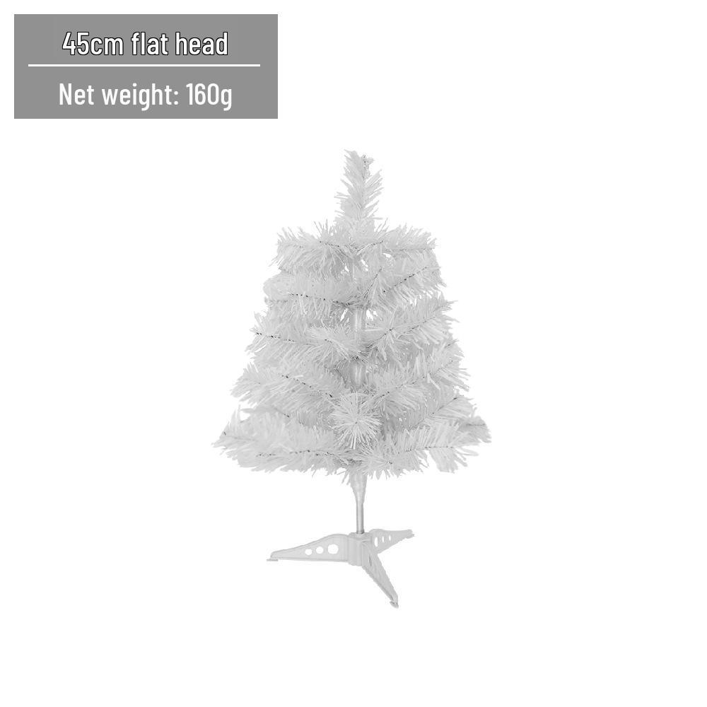 LED Luminous White Christmas Tree with Encrypted PVC and Bullet Head Design