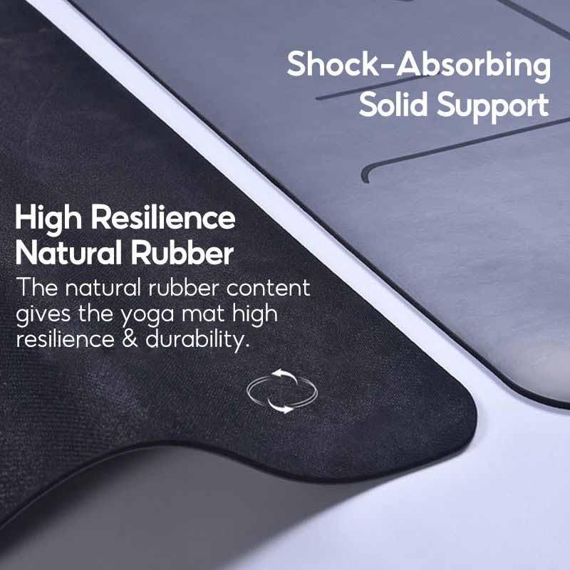 Natural Rubber Yoga Mat Professional Indoor Exercise Non Slip Yoga Mat Guide Line Position Line Fitness Supplies