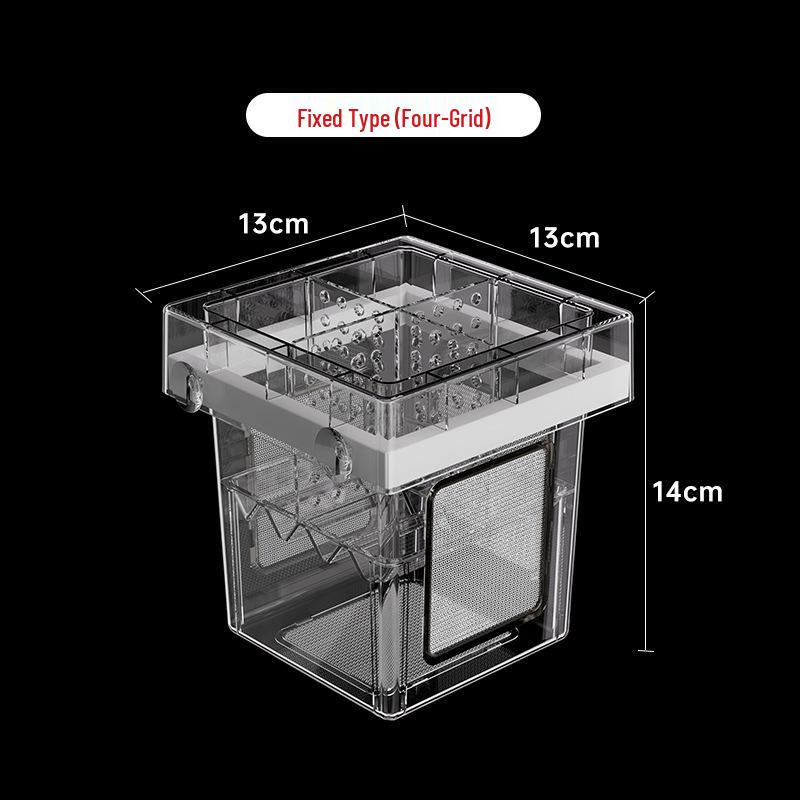 Floating Guppy Breeding and Isolation Box for Small Fish Fry and Juveniles