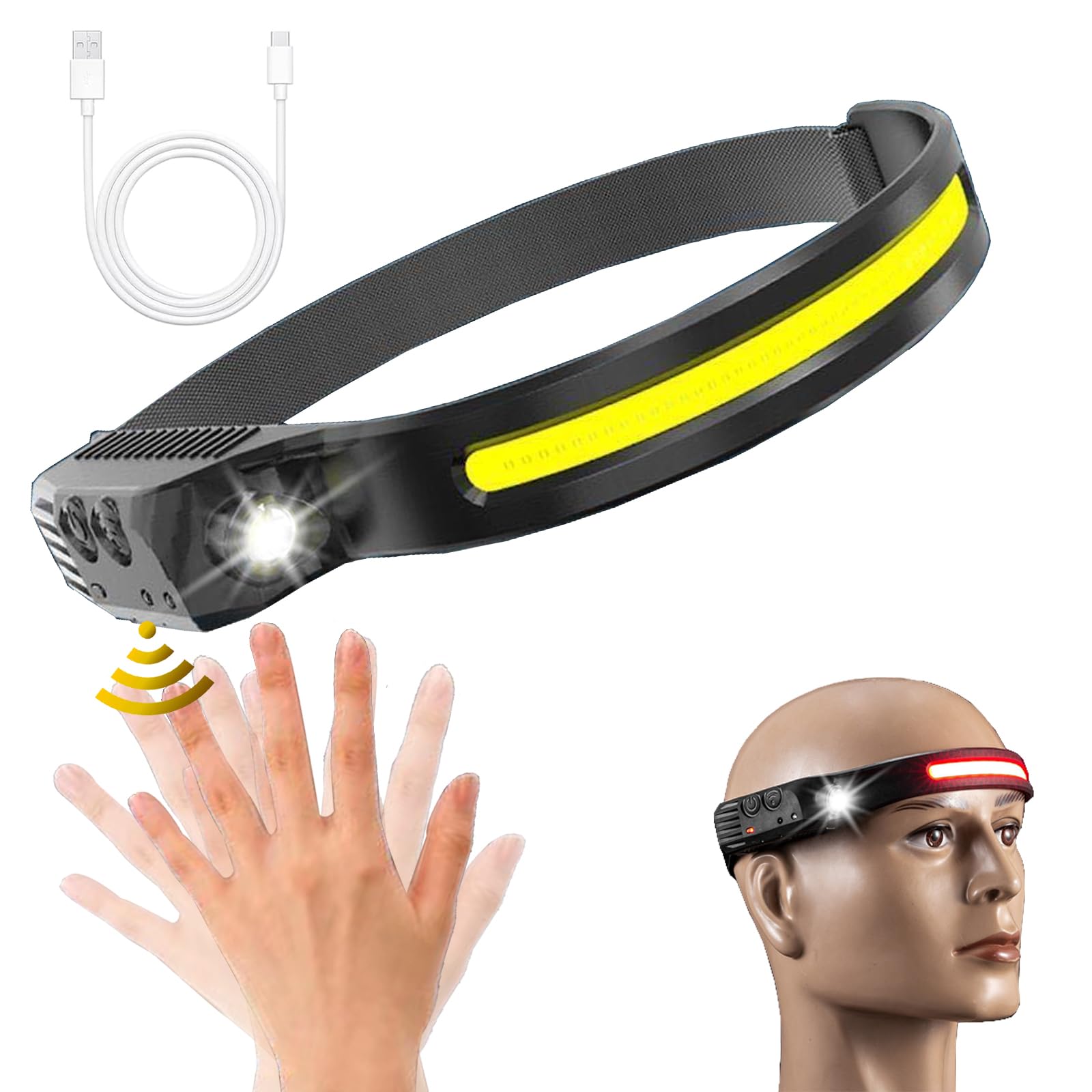 

Rechargeable LED Waterproof Ideal for Emergency Power Outdoor and Features a Charging Compact and convenient for disaster preparedness and Headlight,