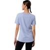 DECATHLON Crew Neck Comfortable Slim Short Sleeve T-Shirt for Women in Pale Blue