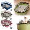Semi-enclosed Cat Litters Box High-sided Detachable Cat Toilet Splash-proof Multifunctional Cat Litters Pan For Small Animals