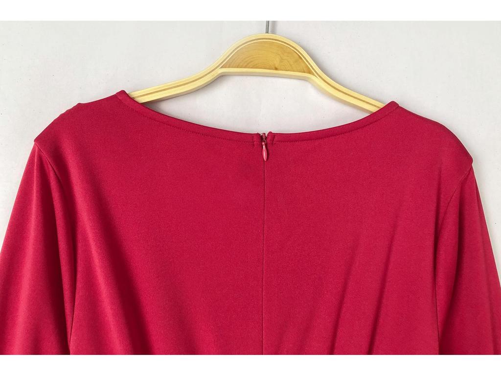 V-Ausschnitt Laternenärmel Weites Bein Jumpsuit für Damen - Herbst/Winter Mode