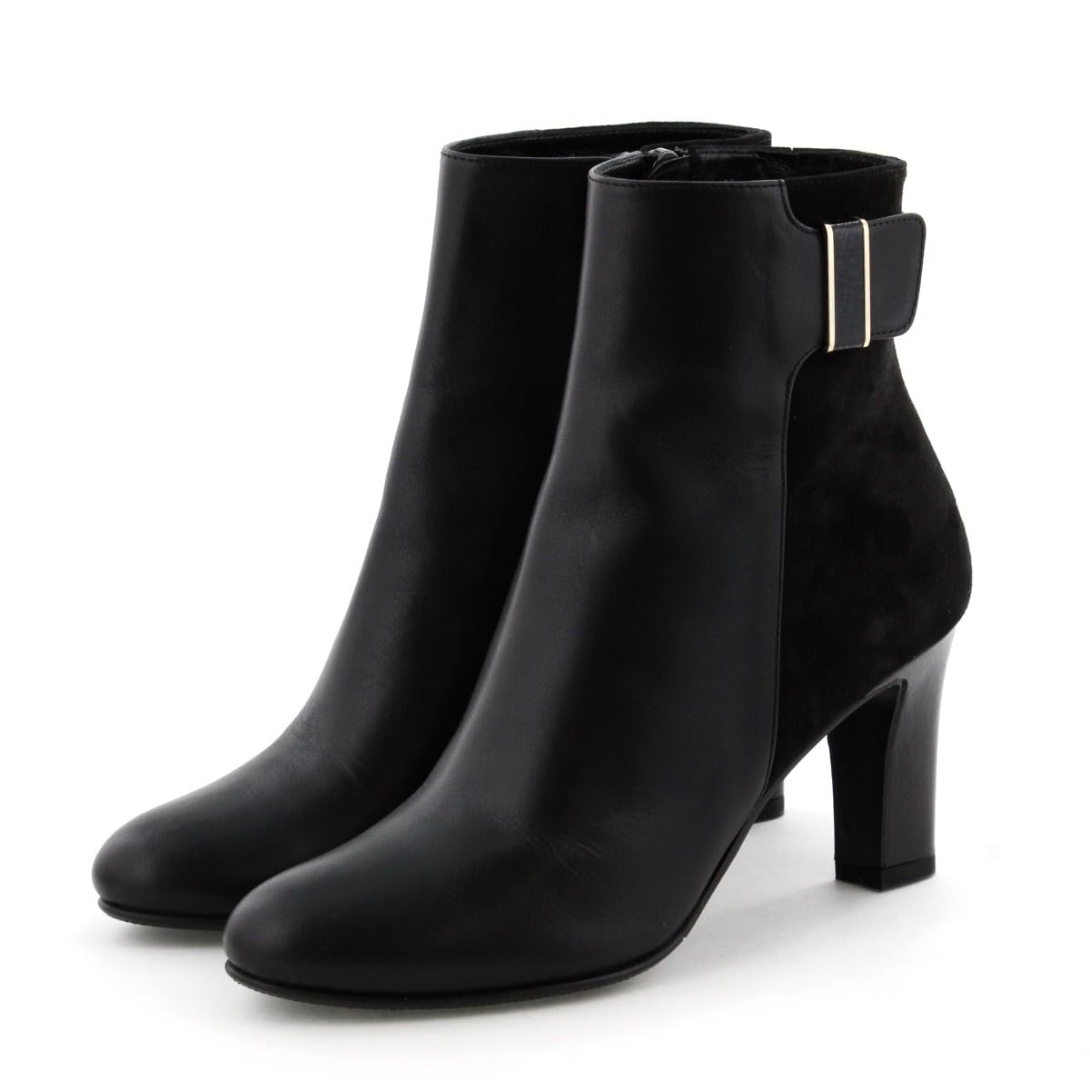 

Buckle Heel Black 220 HIMIKO/Enamel Boots/631408 чёрный