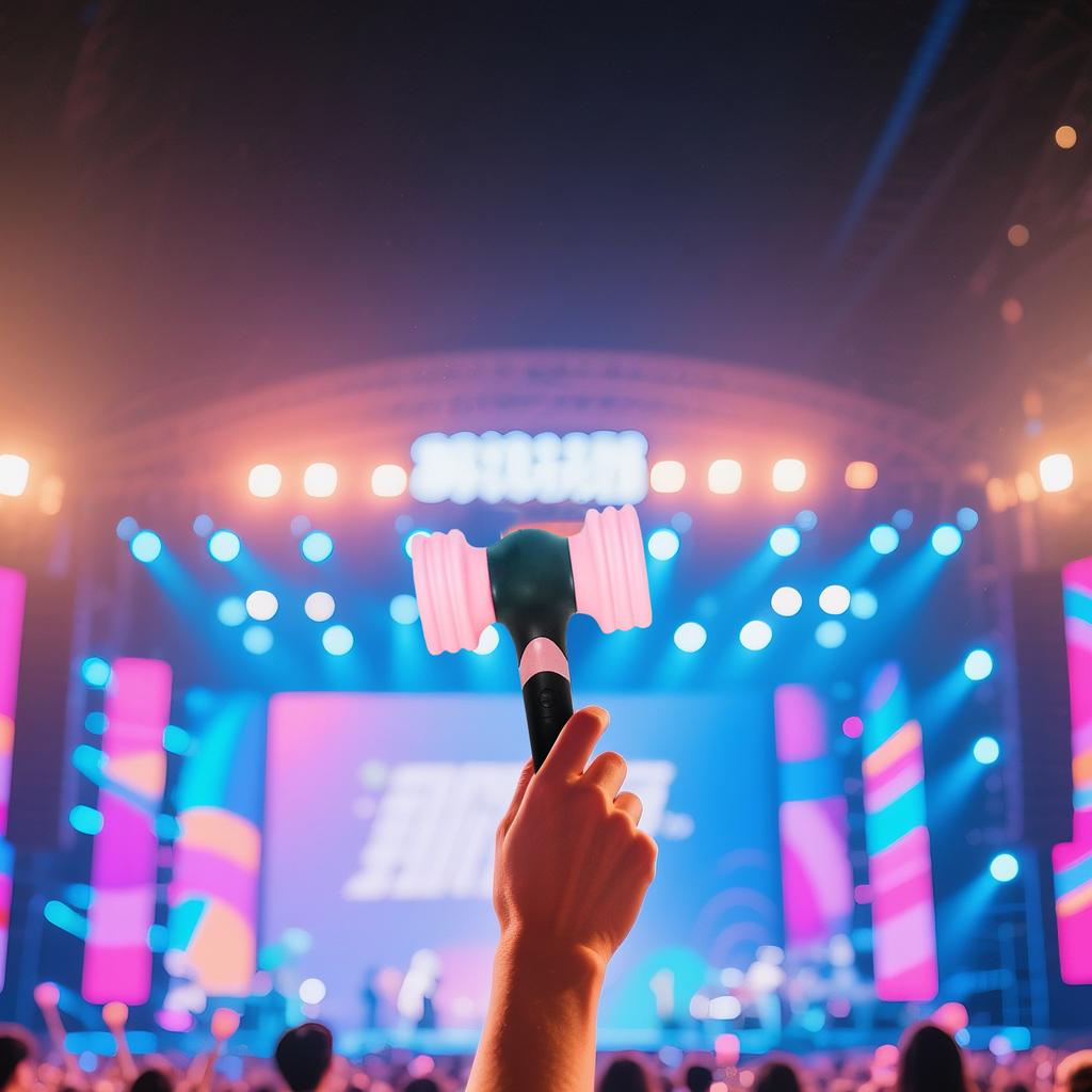 Fan Light Stick, Hammer-shaped Light Stick Toy