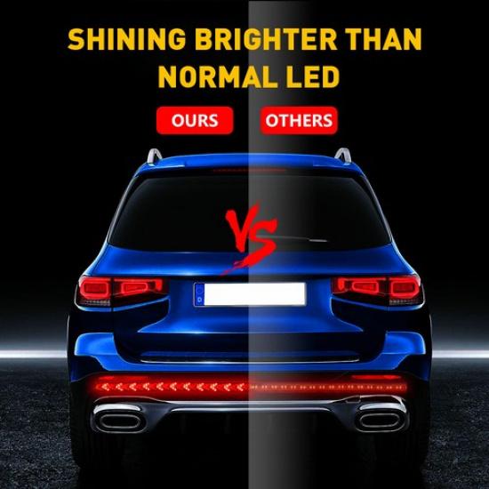 48" Truck Tailgate LED Bar Light Sequential Signal Brake Flash Stop Tail Strip