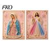 DIY Pearl Painting Kit for Adults Mary Kit, Divine Mercy Jesus Holy Art Religious Faith-based Craft Faux Set Beginners Christian Wall Decor