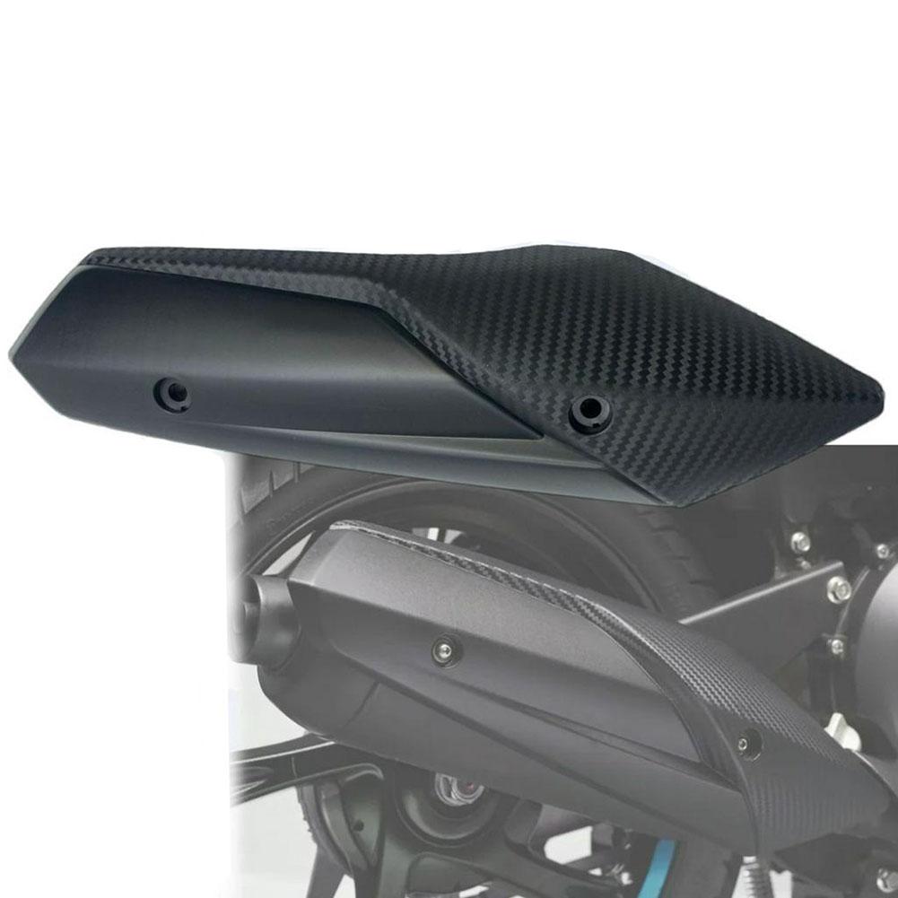 Carbon Fiber Shield Carbon Fiber Black Exhaust Pipe Shield Prevents Object Melting Protects Muffler From Dirt Bike Maintenance