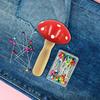 Sewing Darning Tool Wooden Small Mushroom Darning DIY Repair Patch Clothes Socks Mending Device Sewing Tools