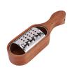 Wooden Handle Cheese Grater Manual Cheese Shredder with Storage Space Handheld Kitchen Grater for Lemon Chocolate