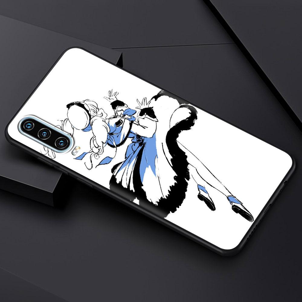 Genshin impact black and white Phone Case For Huawei P30 Lite P50 Pro P20 P40 Lite E P Smart Z 2021 Y7 Y9 2019 Y6p Y9s Y7a Cover