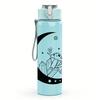 1PC Moon Rabbit Star Decor Graphic,750ml Color Plastic Sports Water Bottle,Leakproof Flip Straw Lid,Suitable for Sports Office Home Use
