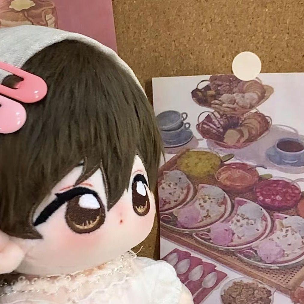 Stuffed 20Cm Haruhi Fujioka Fujioka Haruhi Cosplay Cartoon Plush Doll With Skeleton Doll Dress-Up Toys For Kids Birthday Gift
