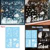 Christmas Window Sticker Pvc Decor With Santa Balls For Holiday Festivities