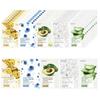 Natural Moisture Mask Pack Set – Aloe 10pcs + Collagen 10pcs + Pearl 10pcs + Hyaluron 10pcs + Avocado 10pcs (Total 50pcs, 1 Set)