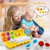 3D Matching Egg Play Set Plastic Matching Smart Eggs Toy  Kindergarten Babies