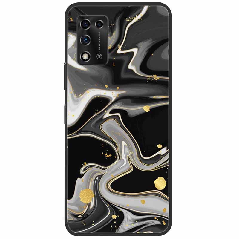 For ZTE Libero 5G II Case Marble Soft Silicone Protective Back Covers for ZTE Libero 5G III A202ZT 2022 5GIII Flower Coque TPU