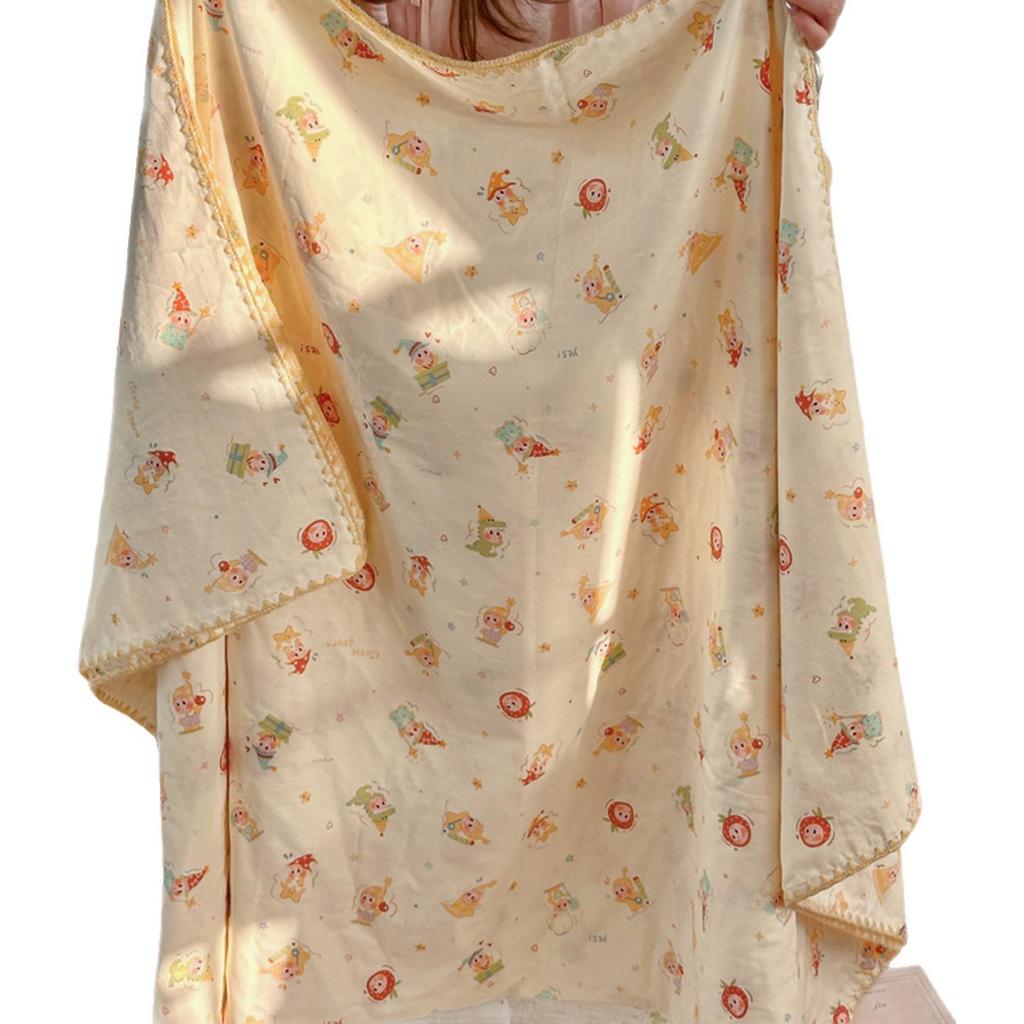 Pure Cotton Double Layer Gauze Blanket - Home & Bedroom Summer Quilt for Children
