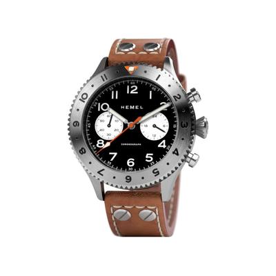 Chronograf Reverse Panda Keramická luneta Matná černá se Super-LumiNova C3 Ciferníkem Quartz HF13 100M Pánské hodinky