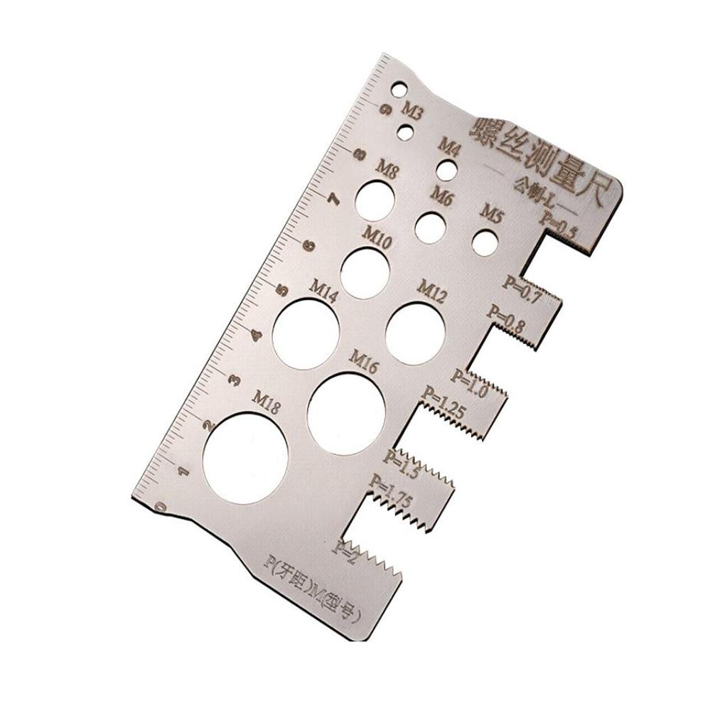 Pitch Measuring Tool Screw Thread Gauge Compact Lightweight Design