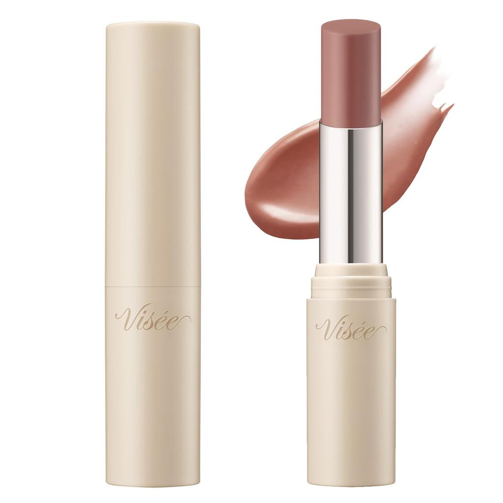 Visee Essence Plump Balm [Alle 6 Farben] 3,3g - Glänzender Feuchtigkeitsspendender Lip Plumper Balm mit Serum für Volumen