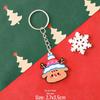 Santa Claus Reindeer Acrylic Christmas Keychain