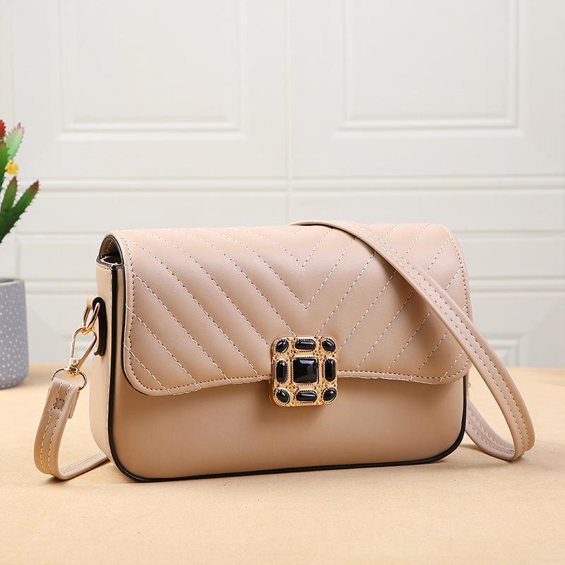 New Trend Crossbody Bags Small Square Bag Women Fashion Solid Color Small Fresh Leisure Versatile Textured Shoulder Bags