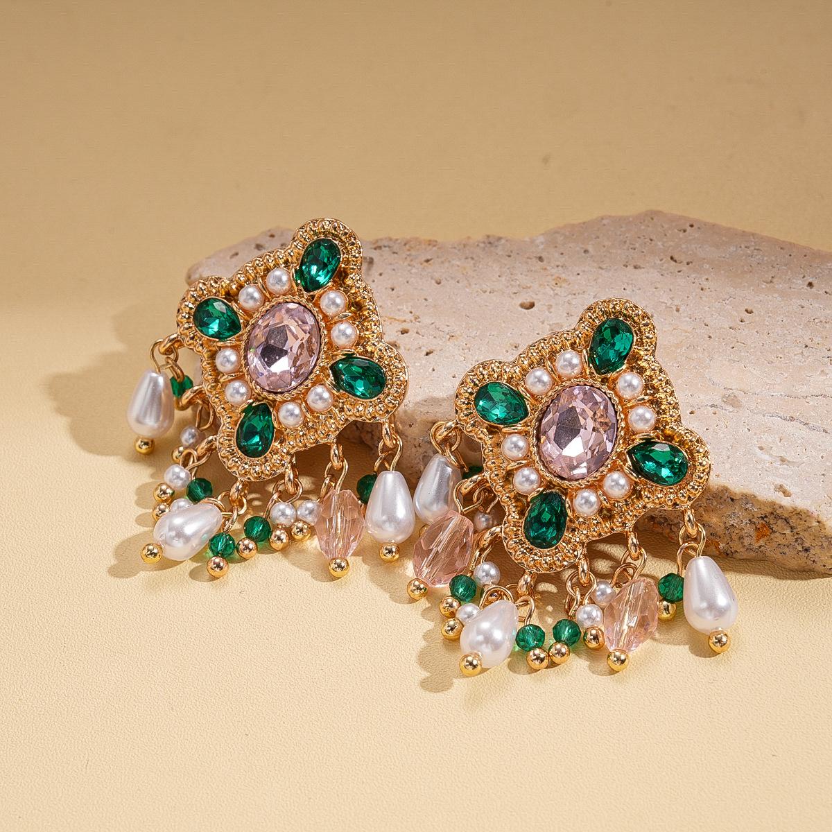 Серьги-кисточки в форме капли воды с бриллиантами, дворцовый стиль, изысканные и высококлассные серьги