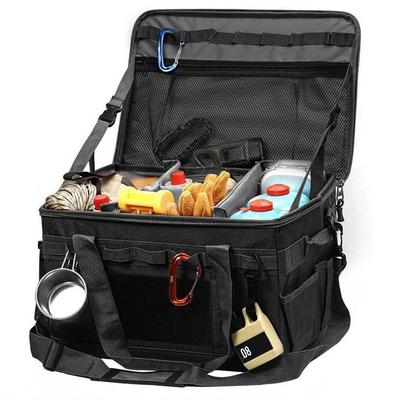 Pour la Cuisine en Plein Air Sac Tactique de Camping Rangement Extérieur Spacieux Sac de Rangement Sac à Ustensiles de Cuisine Compartiments Amovibles