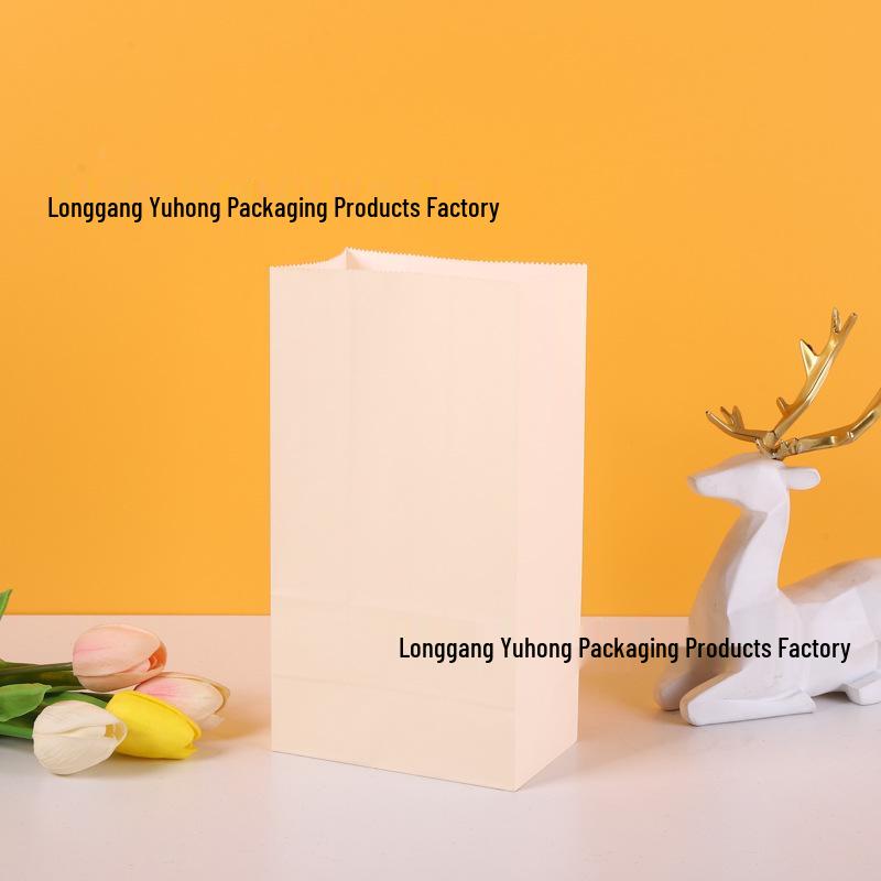 Handle-Free Colored Candy Kraft Paper Bags for Children's Gifts & Snack Storage