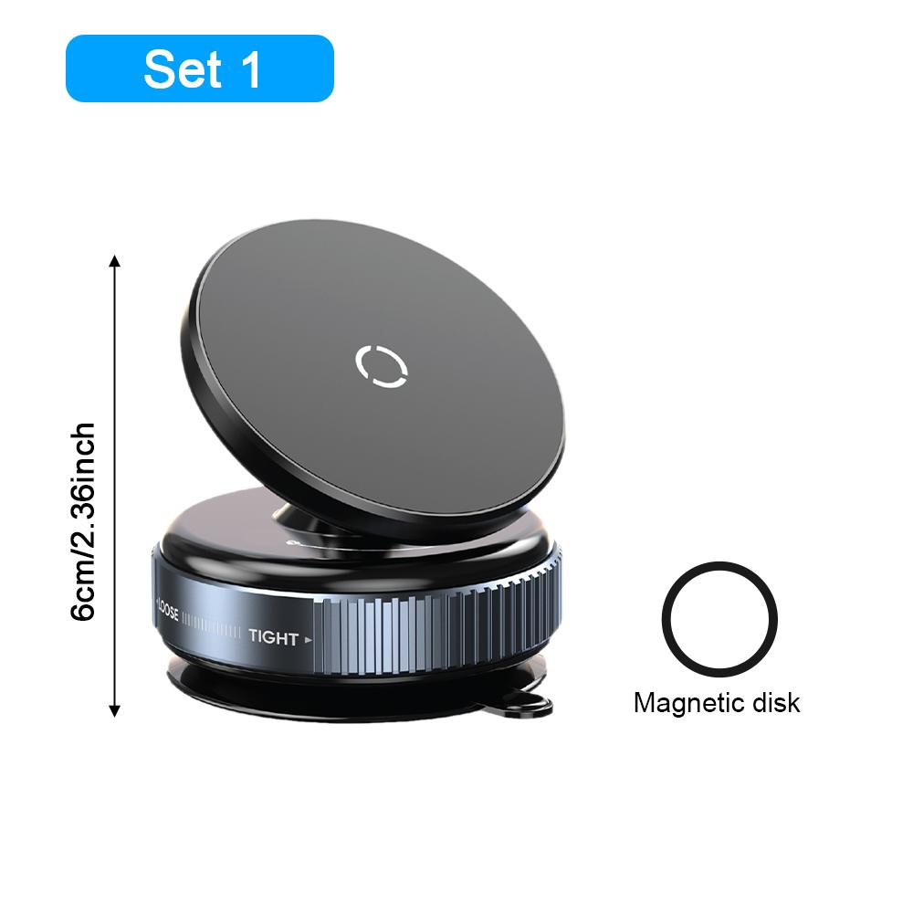 

Автомобильный магнитный держатель для телефона с вакуумной присоской, вращающийся на 360° кронштейн для лобовых стекол Windows, супер сильная адсорбция для iPhone 16