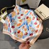 Luxury New Design Print Scarf Women Silk Scarves Bandana Hijab Neckerchief Shawl Kerchief Hair Band Foulard Lady