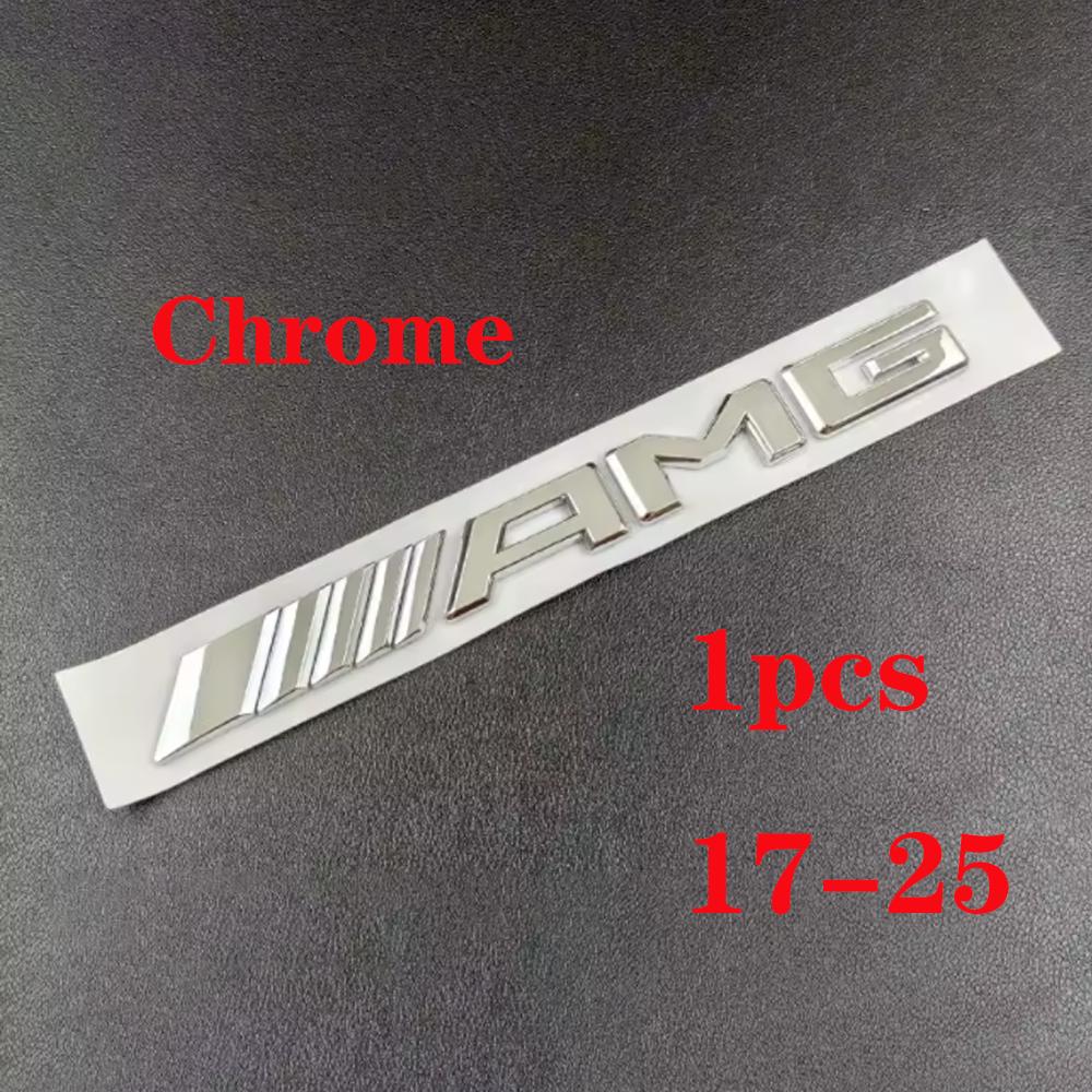 WWW--1pcs 3D Car Rear Trunk Emblem, Decal Letters Sticker, Mercedes Benz AMG A B C E G CLA W211 W203 W204 W210 W124 Accessories,