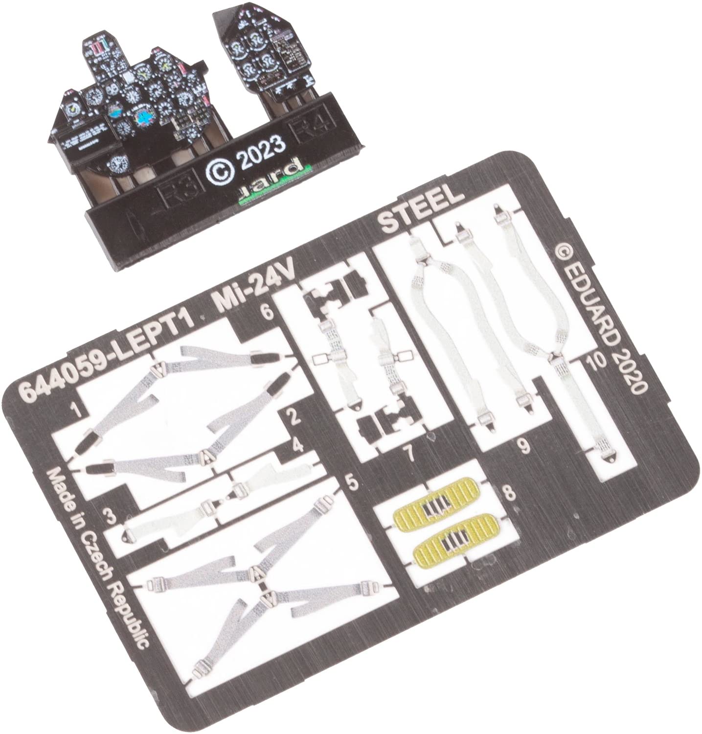 

Eduard Look Mil Hind Black Instrument Panel Eduard Plastic Model Parts EDU644201 1/48 Mi-24V (Mi-35) (for Zvezda)