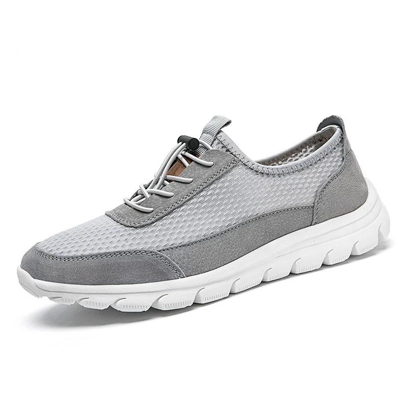 

Высококачественная мужская сетчатая обувь Дышащая мужская повседневная обувь Удобная мужская обувь для активного отдыха Мужская обувь для пеших прогулок и путешествий 44 серый