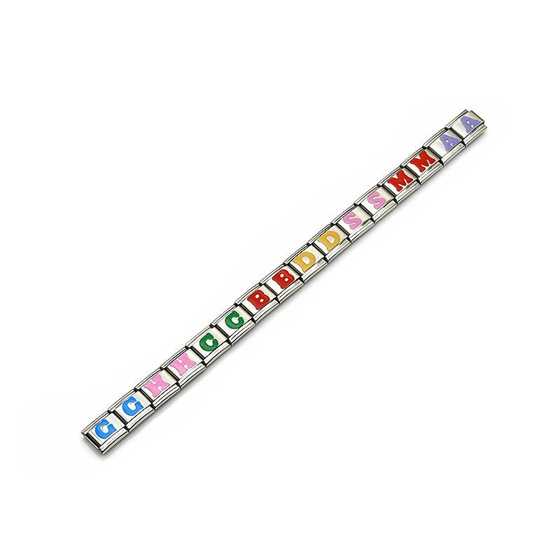 Adjustable Titanium Steel Modular Stretch Bracelet With Removable Charms - Zodiac Crown Heart Floral Cartoon Geometric Animal
