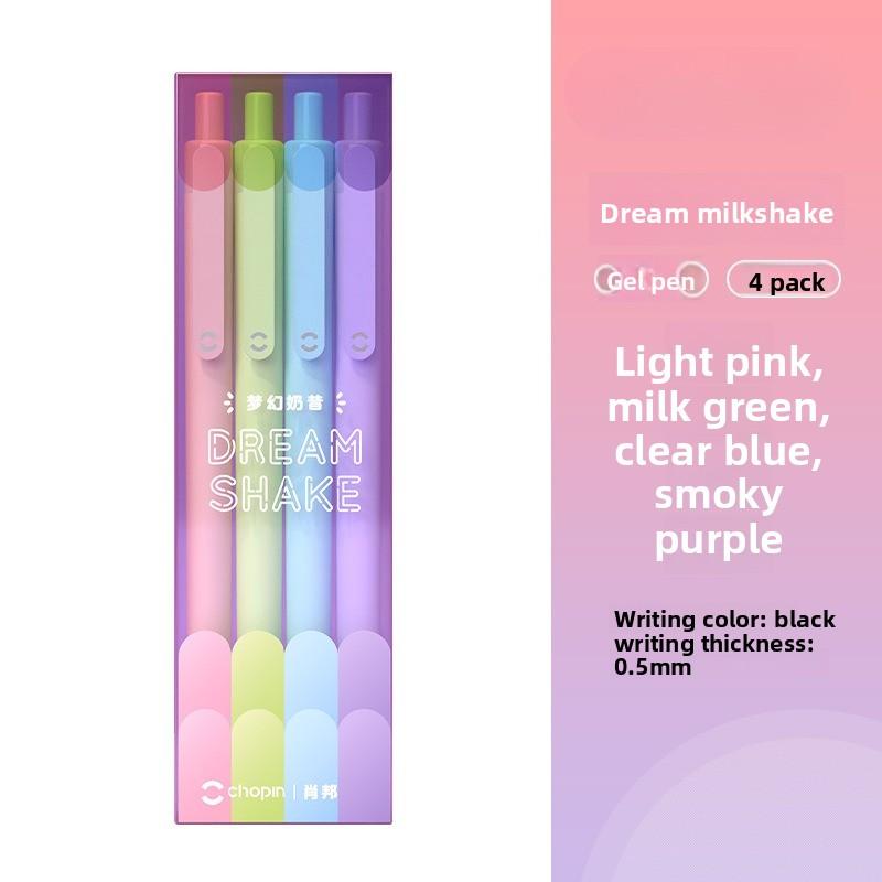 

The New High-value Press The 0.5mm Black Ink Gel Pen Ins Cold Wind Student Exam Daily Brushing Questions ST Needle Tube Head black