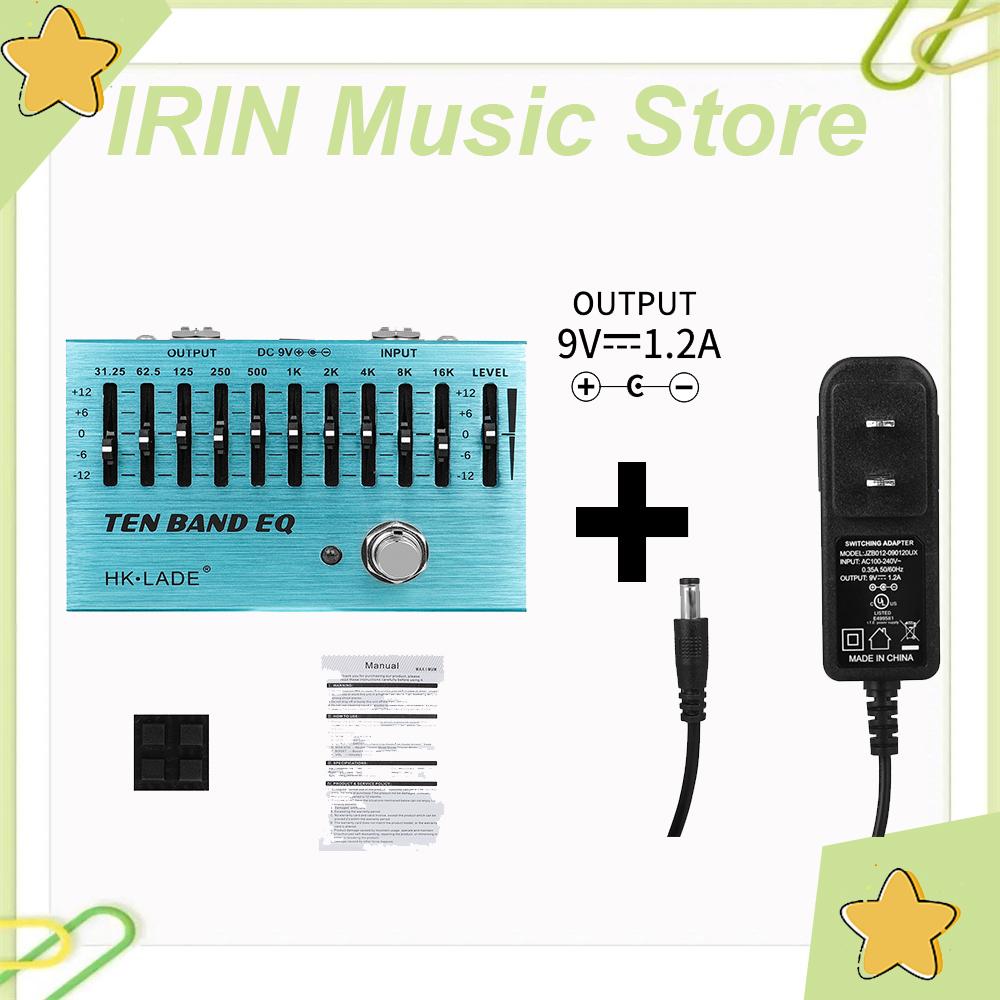 

IRIN Guitar Effect Pedal 10 BAND EQ Equalizer/Extreme Metal Distortion/MAXIMUM Overdrive Electric Guitar Pedal True Bypass