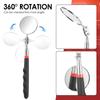 5/4Pcs Telescoping Inspection Mirrors Set Stainless Steel Retractable Mechanical Mirror 360° Rotation Mirror Inspection Tools