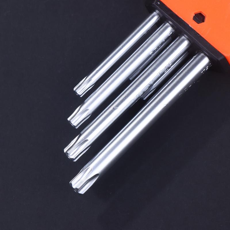9Pcs Torx Star Wrench Set Allen Keys Hexagon Spanner Dual End L Type Star Screwdriver Hand Repair Tools For Diy Home Repair