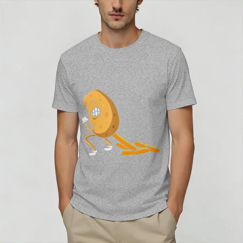 Harajuku TShirt Summer Funny Potato Farting Frenc Popular TShirts Cotton Tee Shirt for Unisex Y2K Fun Big Size Short Sleeve Tops