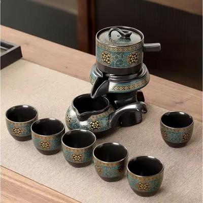 Steinschleifen automatisches Kung-Fu-Teeset Haushalt einfach Kanne Tasse Keramik