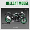 1/12 Kawasaki Ninja ZX10R Alloy Die Cast Motorcycle Model Toy Vehicle Collection Sound and Light Off Road Autocycle Toys Car