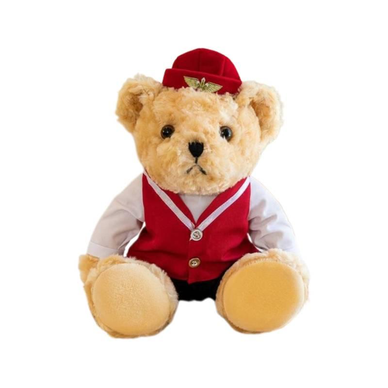 Cute Teddy Bear Plush Toy For Firefighters And Police Officers Perfect Gift For Qixi Festival 30cm/25cm