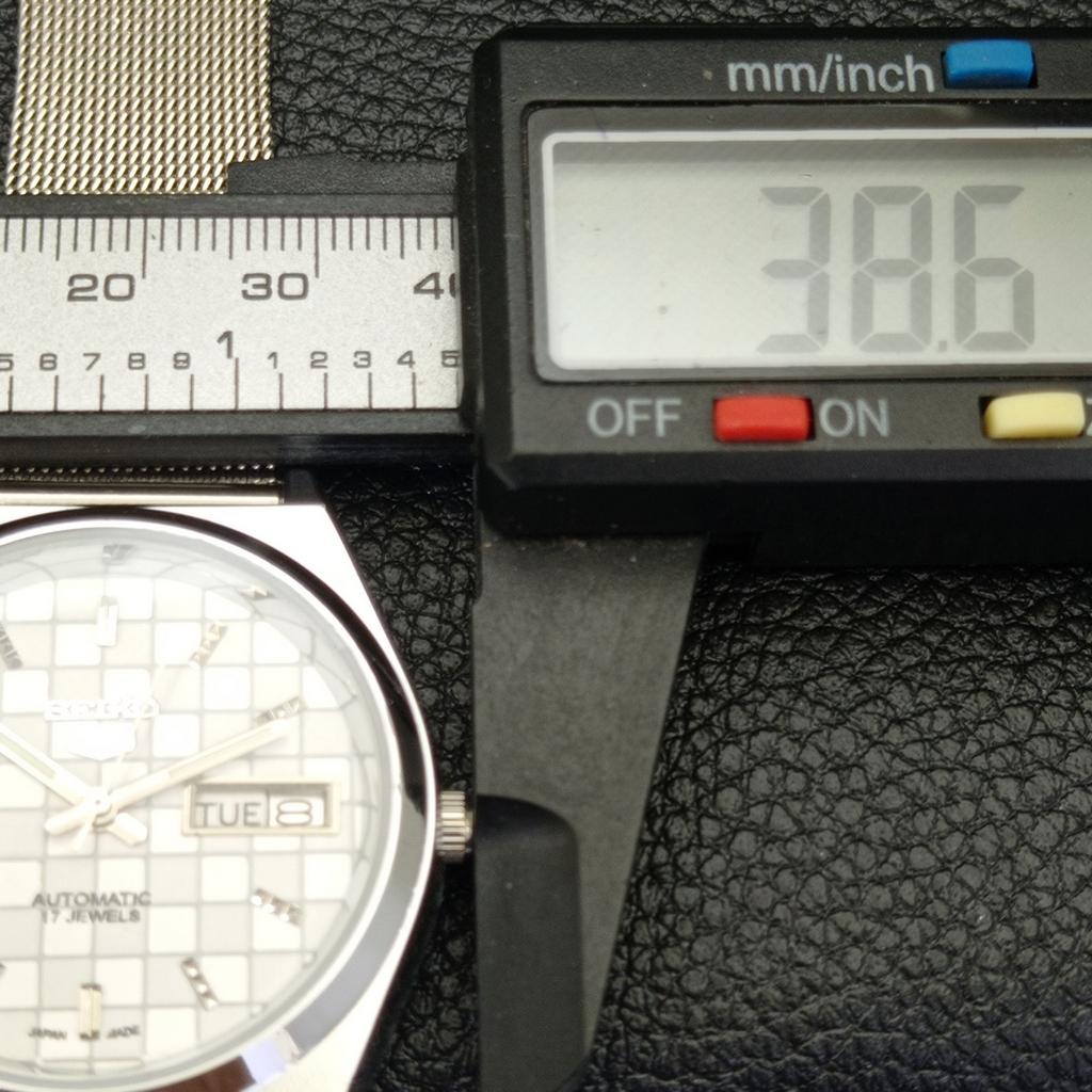 JAPAN SEIKO 5 AUTOMATIC MENS 6309A REFURBISHED WHITE COLOR DIAL WATCH A440269-4 Sk-a440269