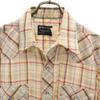 Wrangler 80s vintage Check Pattern Short sleeve Long Tail shirt 16 Gurege Men's Used