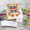 Good Quality Wooden Creative Sticks And Rings Puzzle Intelligence Game Montessori Early Childhood Educational Toys For Kids Gift