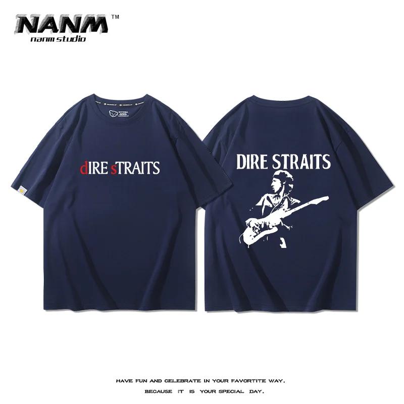 Blues Rock Hiphop Print 100 Cotton Men Women Tshirt Summer Autumn Daily Outdoor Sports Party Casual Loose Street Shortsleeve