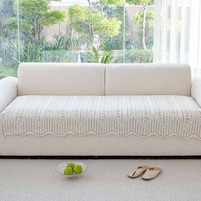New Summer Cool Sofa Seat Cushion One Piece Light Luxury High-End Summer Cool Combination Sofa Cushion