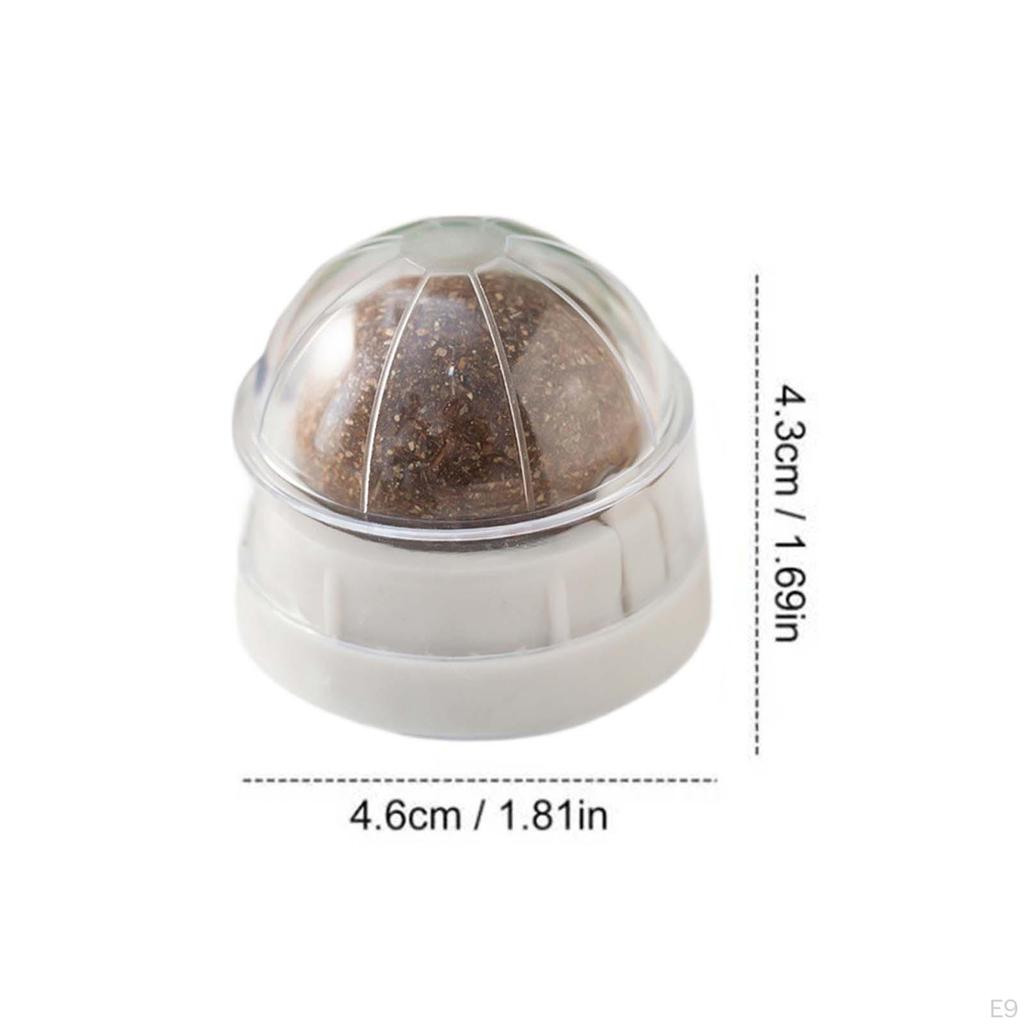 Catnip Ball Cat Energy Ball,Rotating Teething Toy,Grinding Licking Edible Interactive